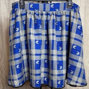 Hot Topic Harry Potter Ravenclaw Plaid Grunge Skater Uniform Skirt Size XL
